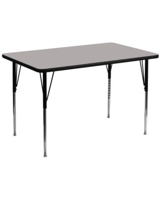 36X72 Rectangle Hp Laminate Adjustable Activity Table