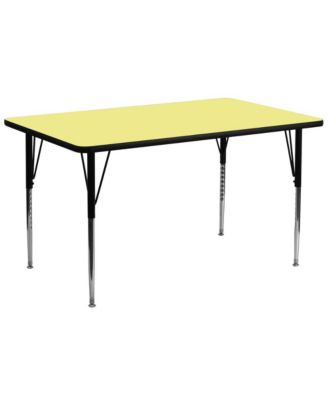 30X72 Rectangle Laminate Adjustable Activity Table