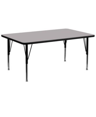 30X72 Rectangle Laminate Adjustable Preschool Activity Table