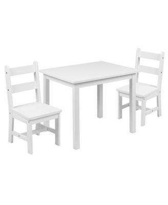 Kids 3 Piece Solid Hardwood Table And Chair Set For Playroom, Kitchen