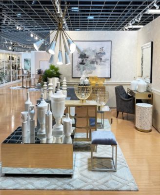 32" Wood 3 Drawer Cabinet with Mirrored Front