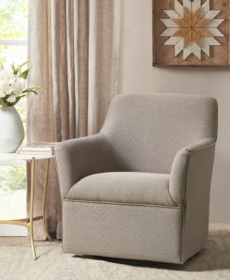 Augustine 30.75" Fabric Swivel Glider Chair