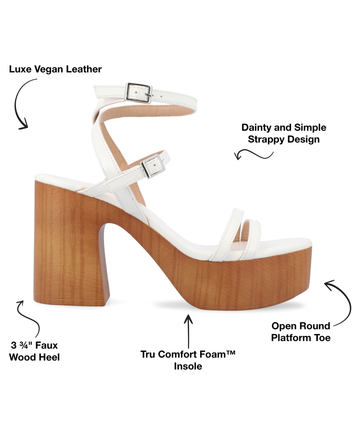 Journee Collection Women's Emerynn Platform Sandals