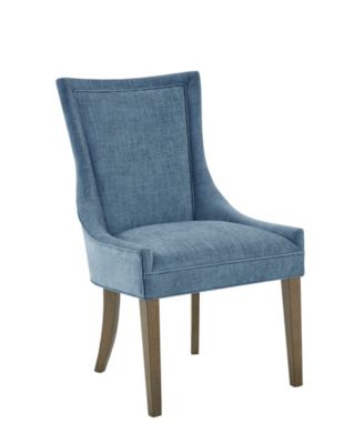 Ultra Traditional Fabric Upholstered Swoop Back Dining Side Chair, Set of 2