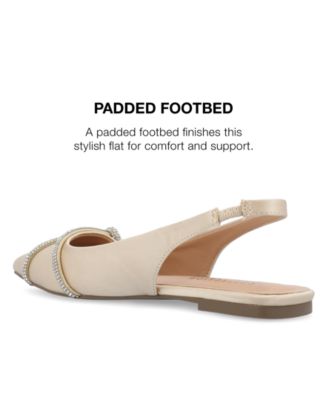 Women's Rebbel Rhinestone Knot Slingback Flats