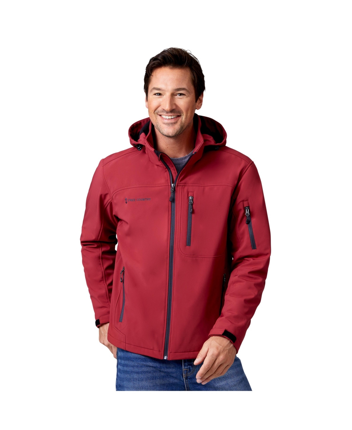 Free Country Men s Journeyman Flex Super Softshell Jacket In