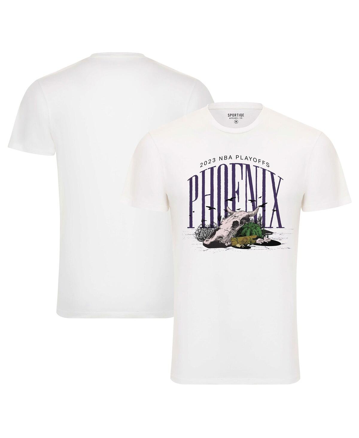 Sportiqe Men's And Women's  Cream Phoenix Suns 2023 Nba Playoffs Desert Comfy T-shirt