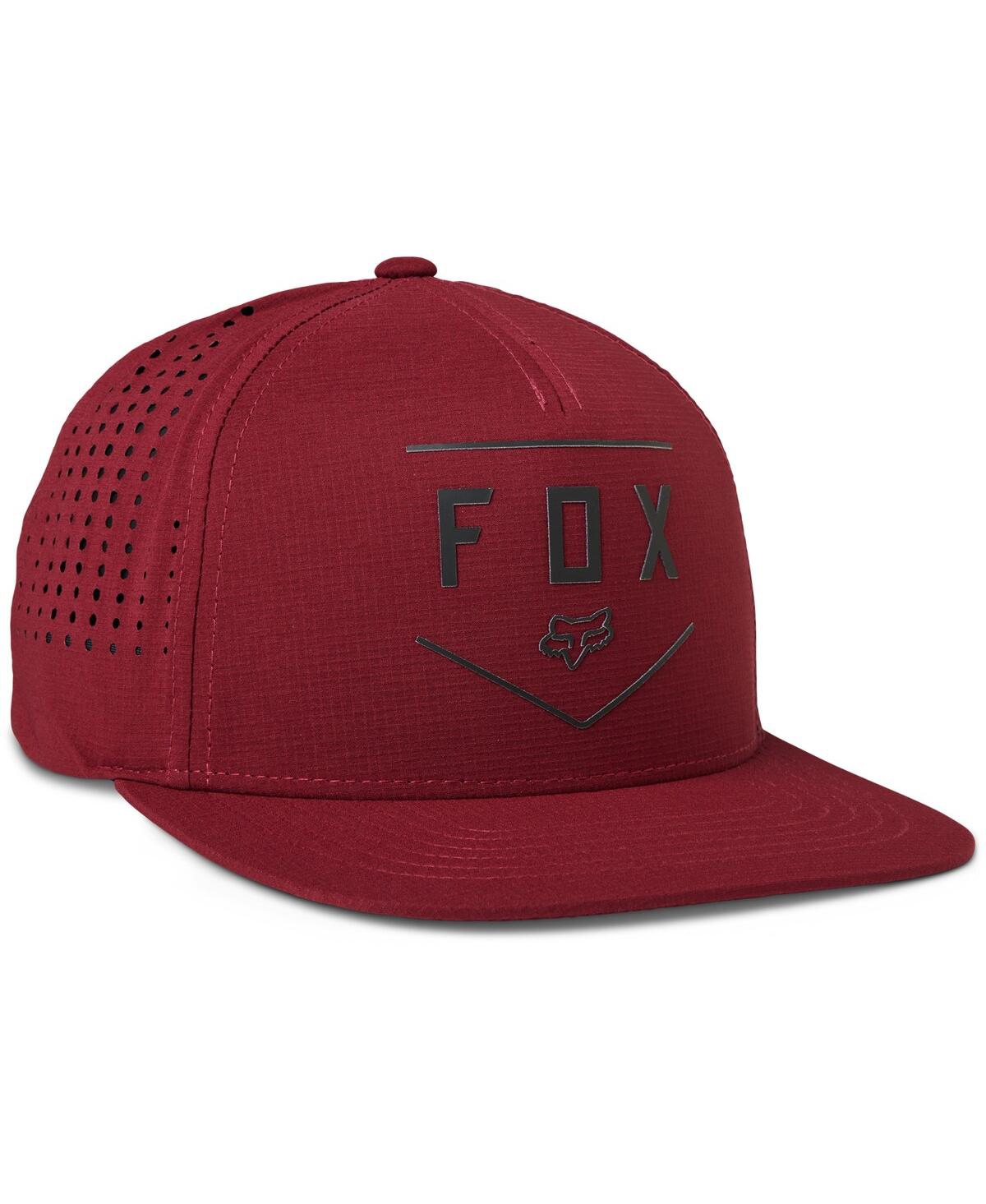 Men's Fox Scarlet Shield Tech Snapback Hat - Scarlet