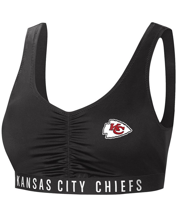 G Iii 4her By Carl Banks Womens Black Kansas City Chiefs All Star Bikini Top Macys 