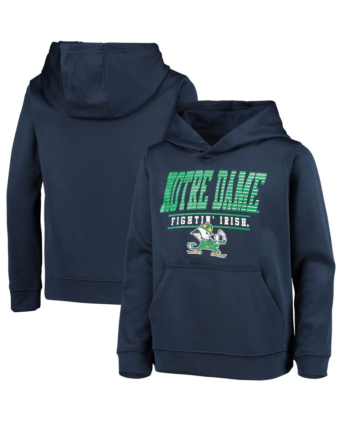 Outerstuff Kids' Big Boys And Girls Navy Notre Dame Fighting Irish Fast Pullover Hoodie