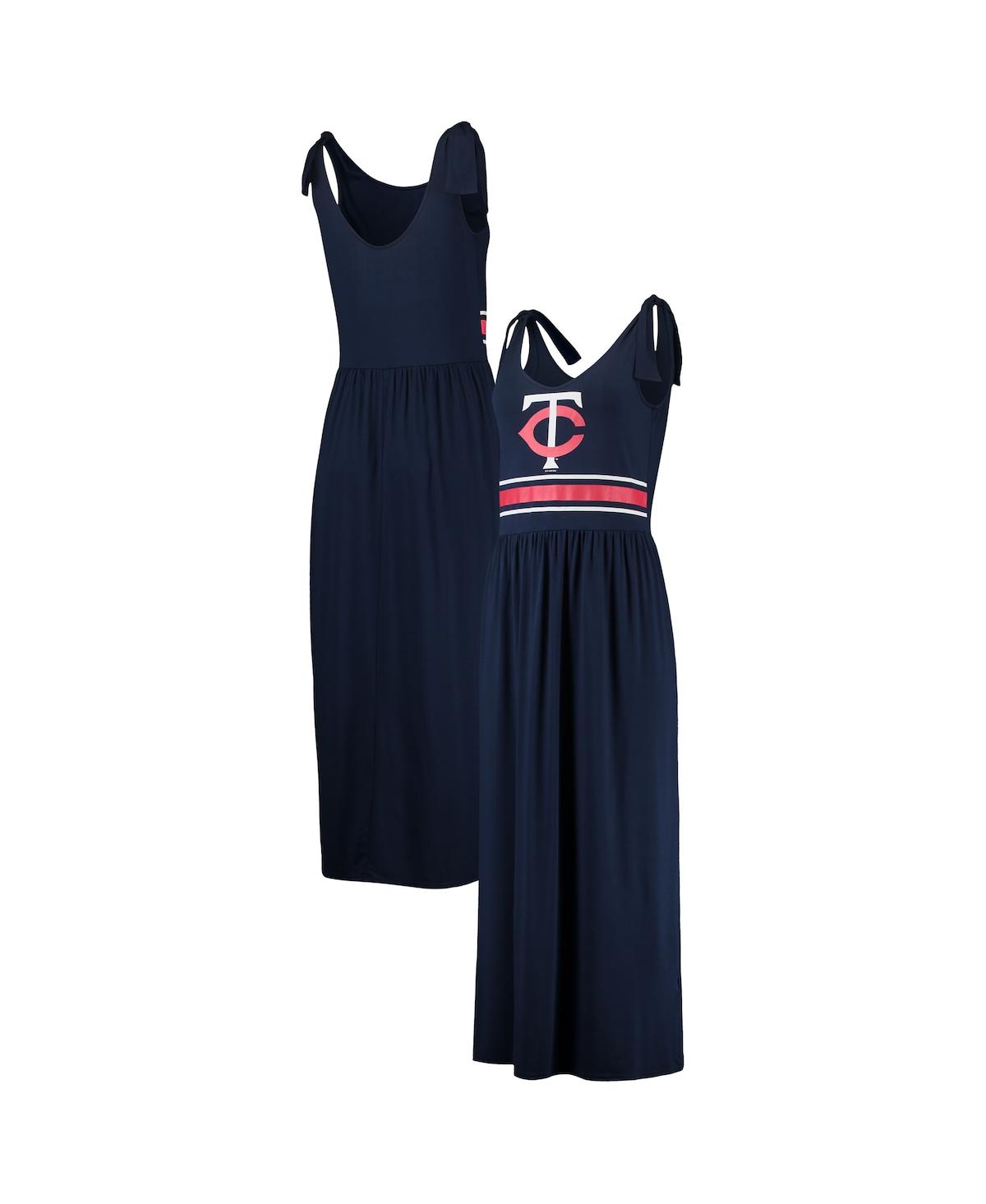 G-iii 4her By Carl Banks Women's  Navy Minnesota Twins Game Over Maxi Dress