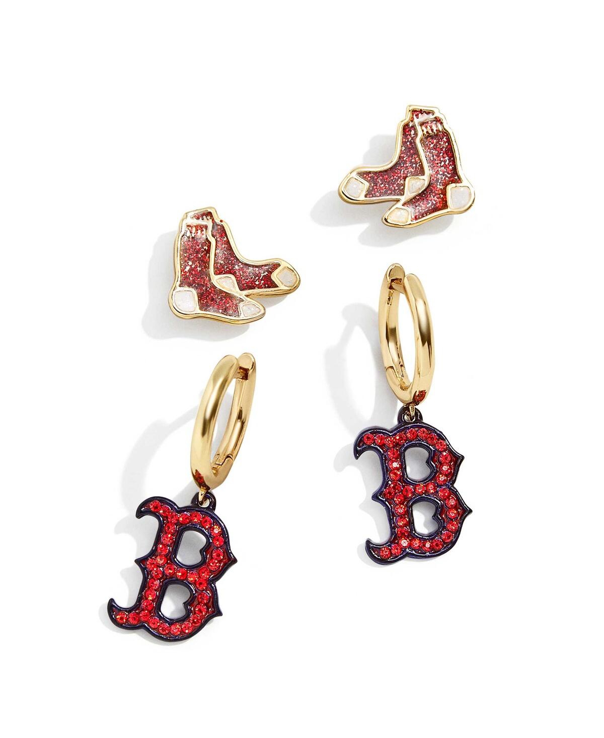 Shop Baublebar Women's  Boston Red Sox 2-pack Earrings Set In Multi