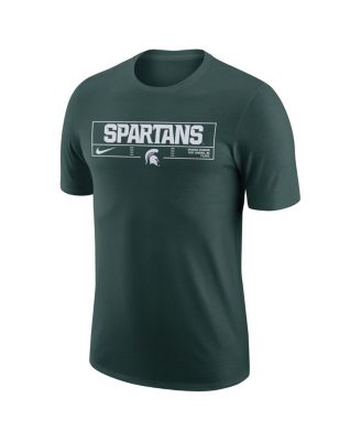 Men's Green Michigan State Spartans Wordmark Stadium T-shirt