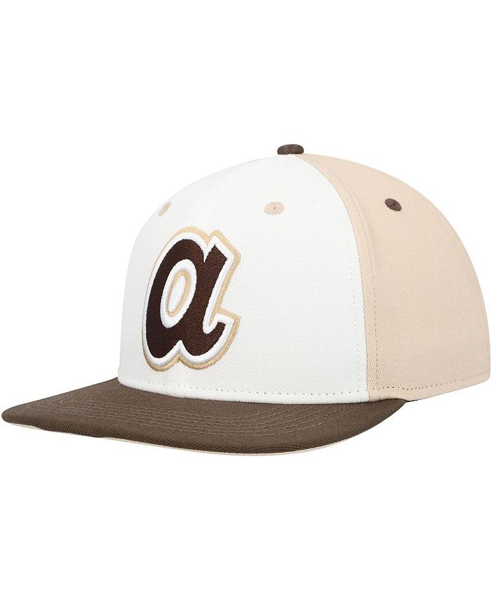 Pro Standard Men's White, Brown Atlanta Braves Chocolate Ice Cream Drip