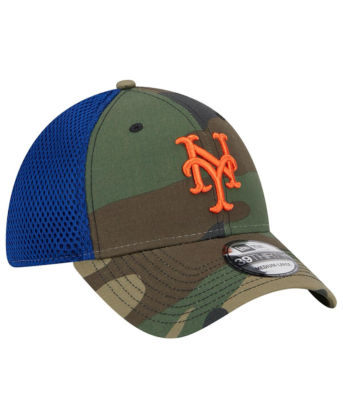Shop New Era Men's  Camo New York Mets Team Neo 39thirty Flex Hat