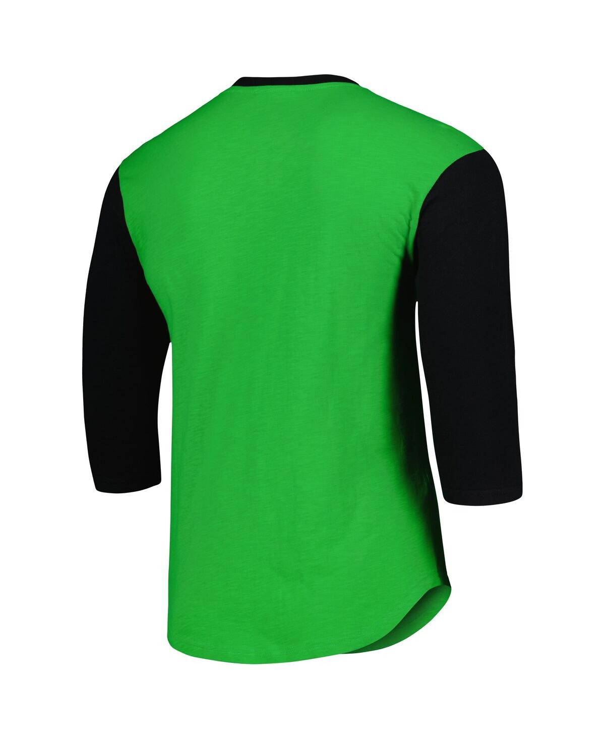 Men's Mitchell & NessAustin Fc Legendary Henley 3/4 Sleeve T-shirt - Green