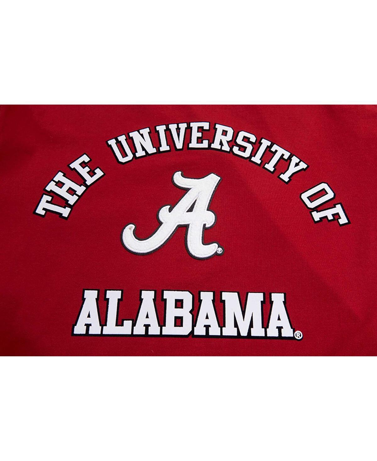 Shop Pro Standard Men's  Crimson Alabama Crimson Tide Classic Stacked Logo T-shirt