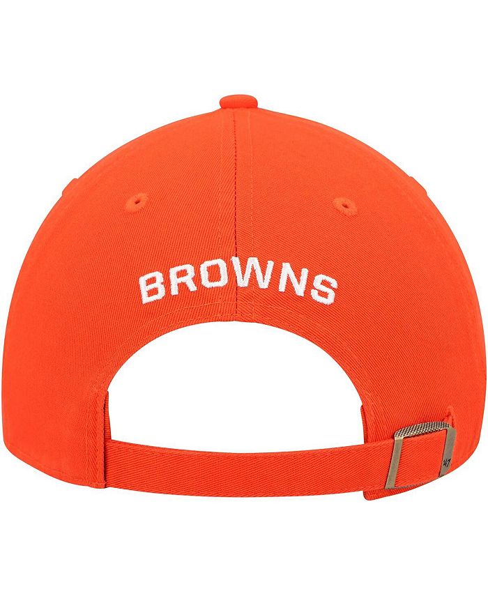 47 Brand Women's Orange Cleveland Browns Finley Clean Up Adjustable Hat -  Macy's