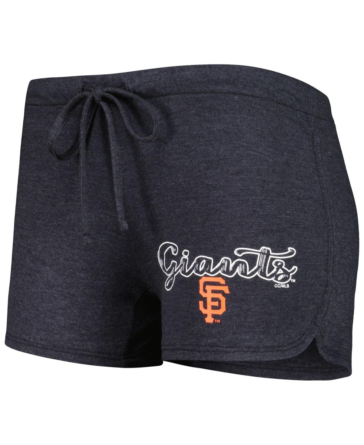 Concepts Sport Women's  Charcoal San Francisco Giants Billboard Racerback Tank And Shorts Sleep Set In Charcoal