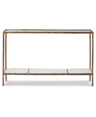 32.75" Aluminum Console Sofa Table
