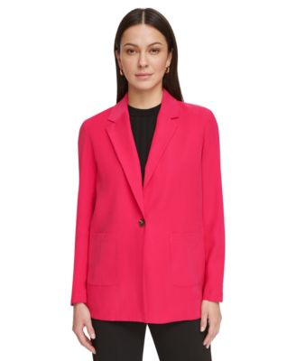 Women Oversized Wool Coat Pockets Button Notched Collar Elegant Warm Long Outerwear Jacket Orange Abrigos Mujer Invierno