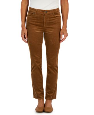 Petite Straight-Leg Corduroy Jeans, Created for Macy's