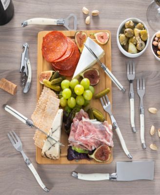 Laguiole Essential 9-Piece Charcuterie and Barware Set with Handles