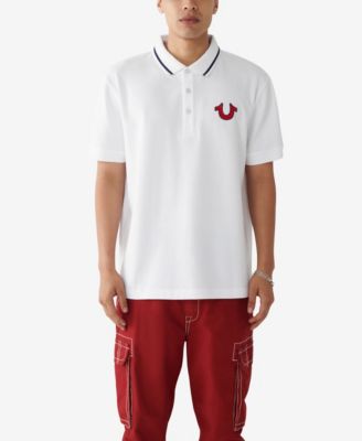 Men's Regular Fit Short Sleeve Buddha Logo Polo Shirt