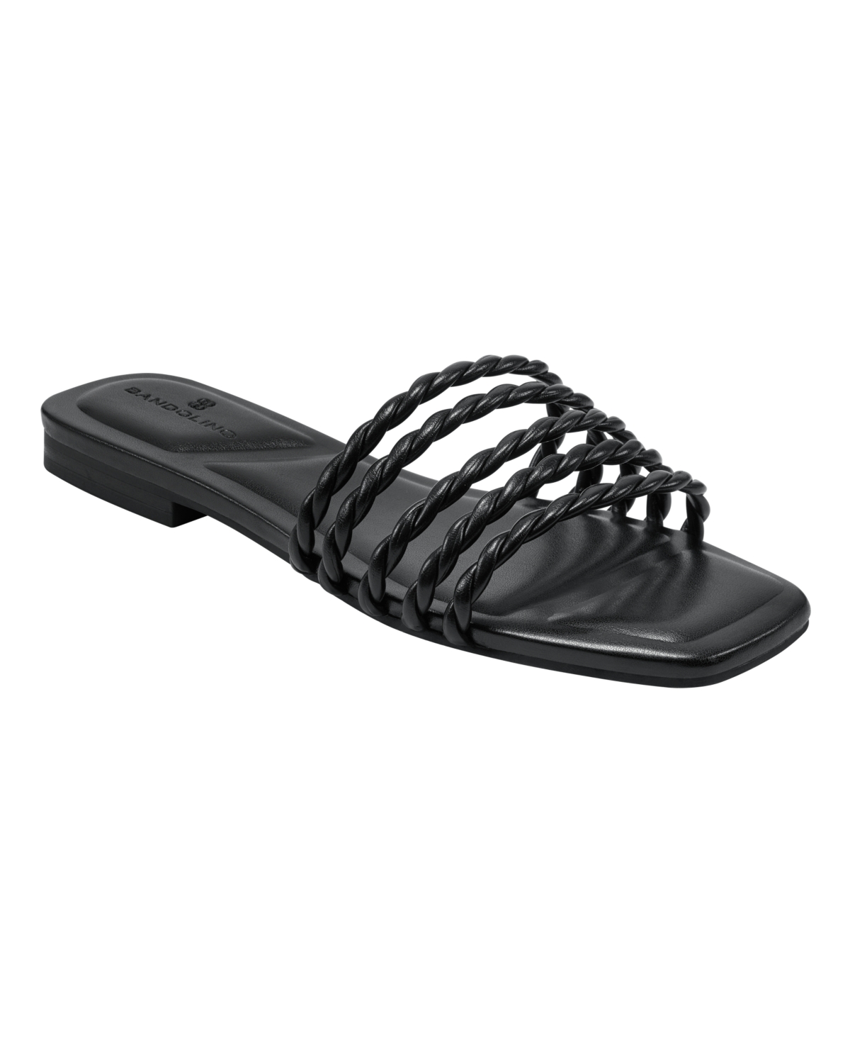 Bandolino Women's Soyou Open Toe Flat Slip On Sandals Women's Shoes