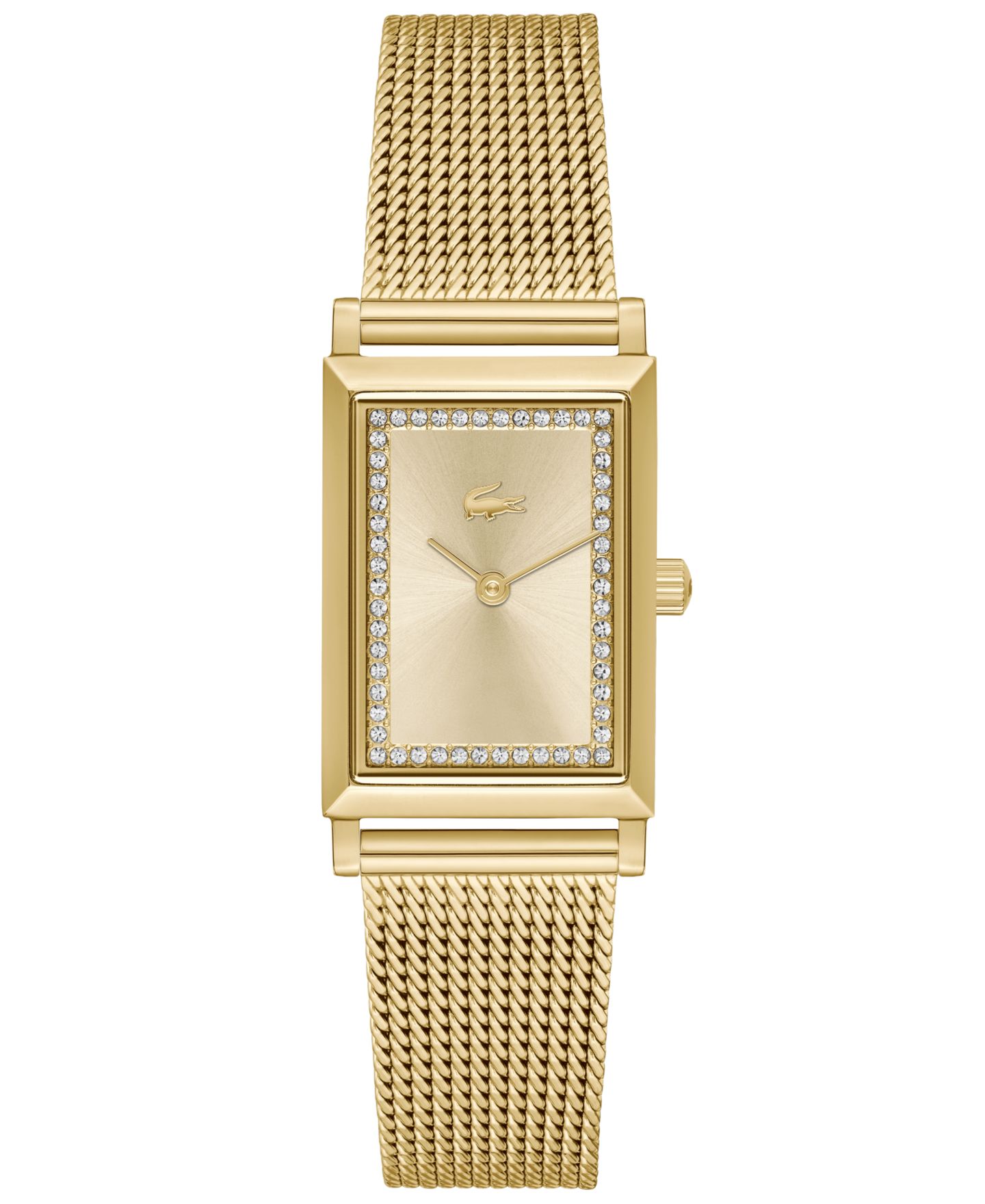 Женские часы Lacoste Catherine Gold-Tone Mesh Bracelet Watch 28.3mm x 20.7mm — фото 1