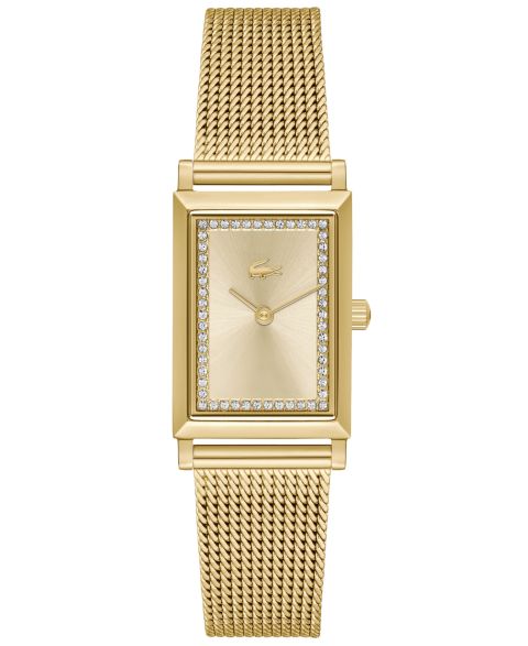 Женские часы Lacoste Catherine Gold-Tone Mesh Bracelet Watch 28.3mm x 20.7mm