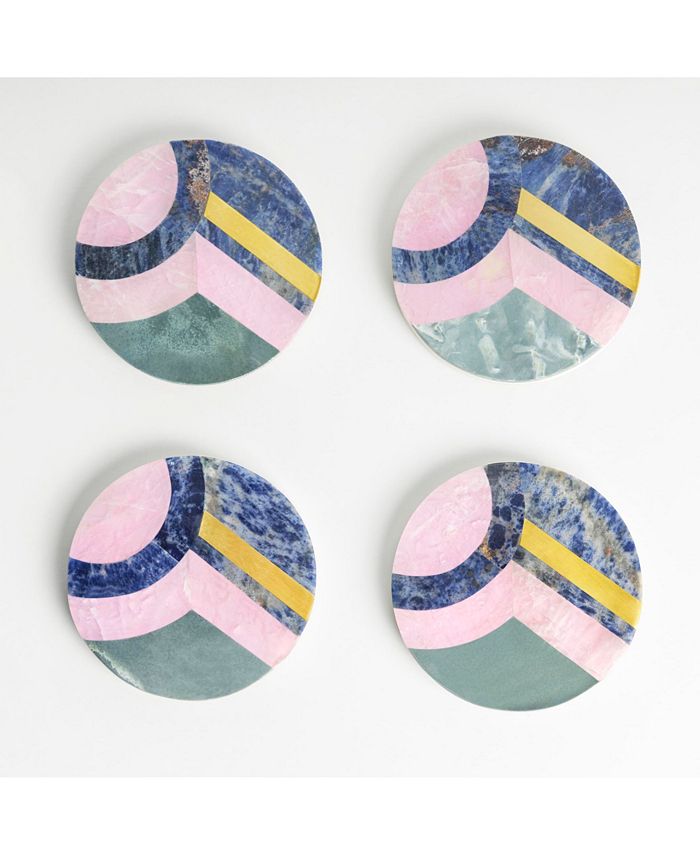 GAURI KOHLI Provence Marble Coasters, Set of 4 Macy's