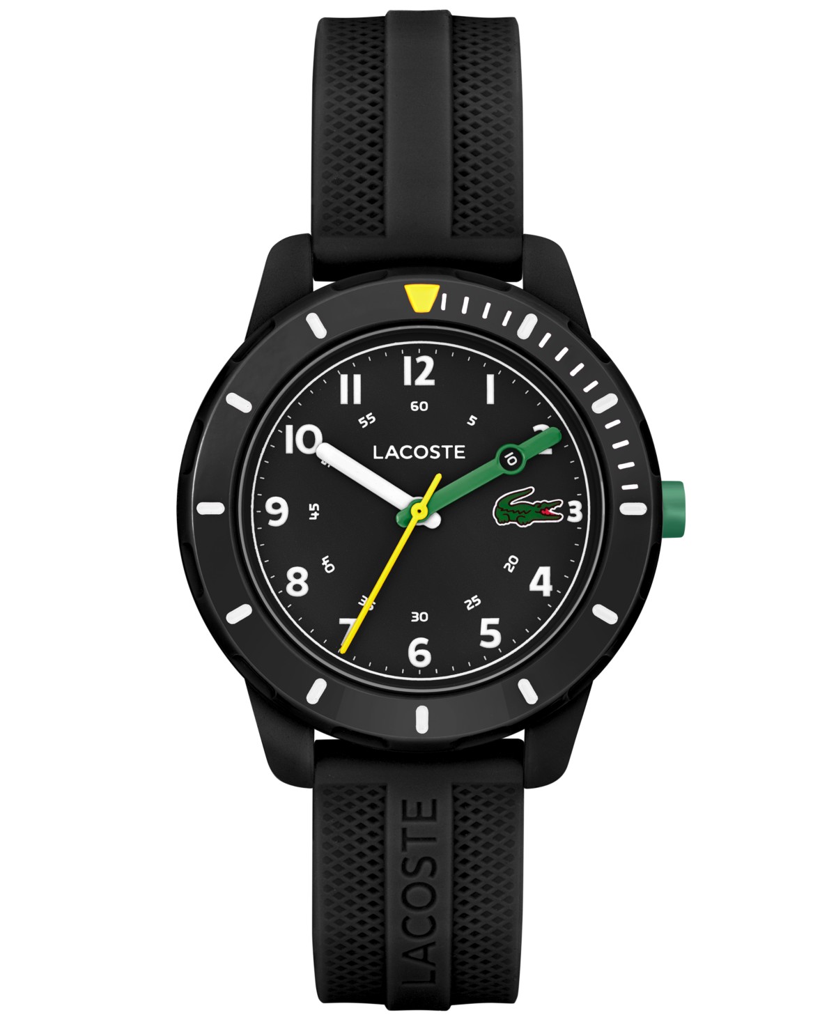 Часы Lacoste Mini Tennis на чёрном силиконовом ремешке 34 мм — фото 2