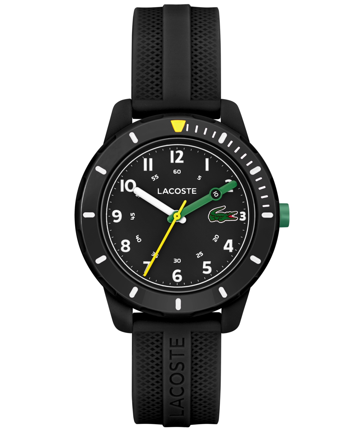 Lacoste Mini Tennis Black Silicone Strap Watch 34mm