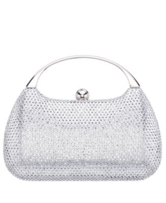 Crystal Minaudiere with Metal Handle