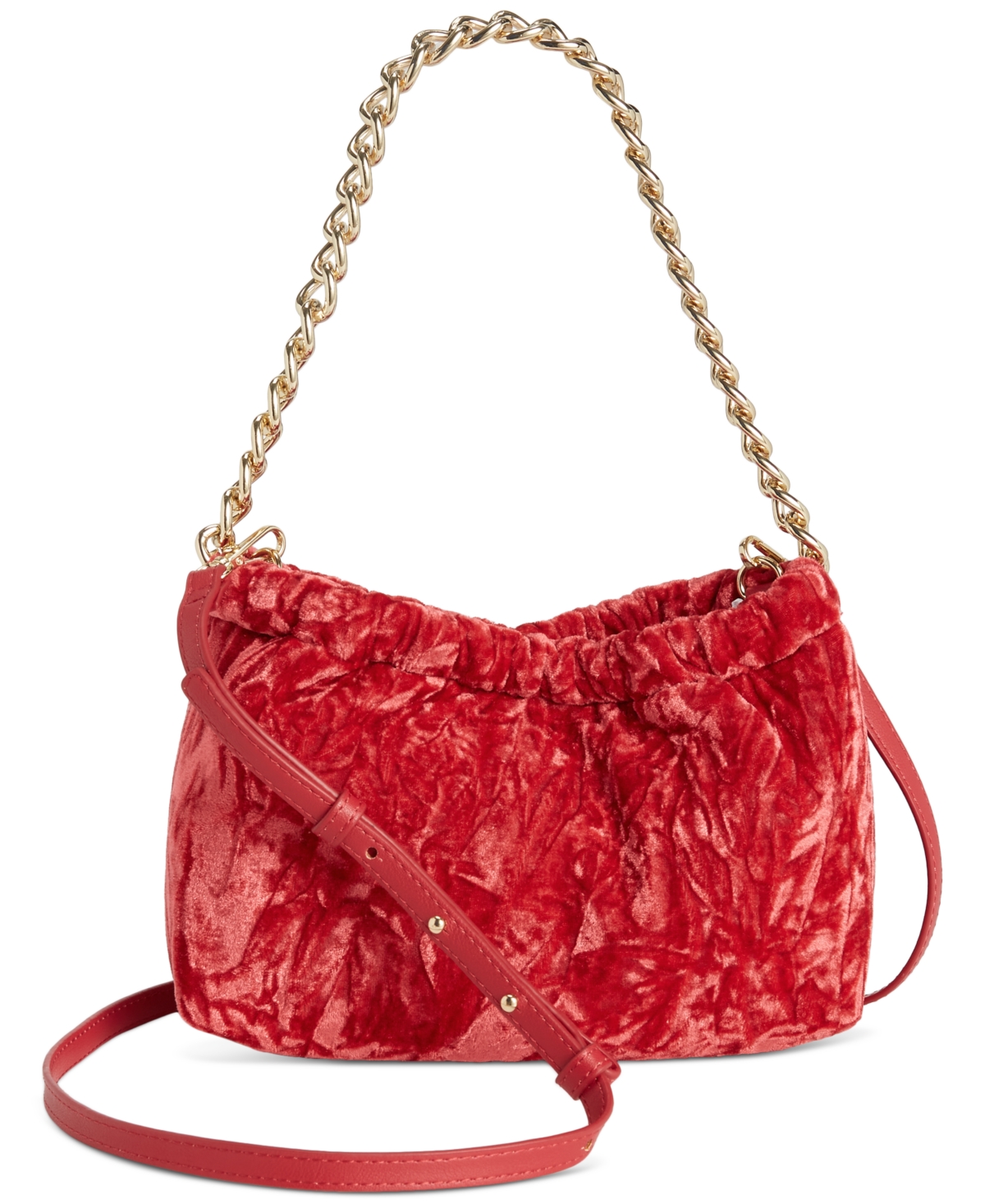 Inc International Concepts Rennata Quilted Clutch Crossbody, Crested For Macy's In Red Pepper Vlvt