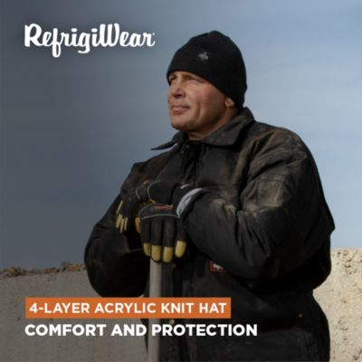 Men's Four Layered Soft Acrylic Knit Winter Beanie Fat Cap