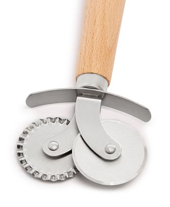 Wooden Handle Pastry Cutter Wheel, Stainless Steel Pastry Wheel