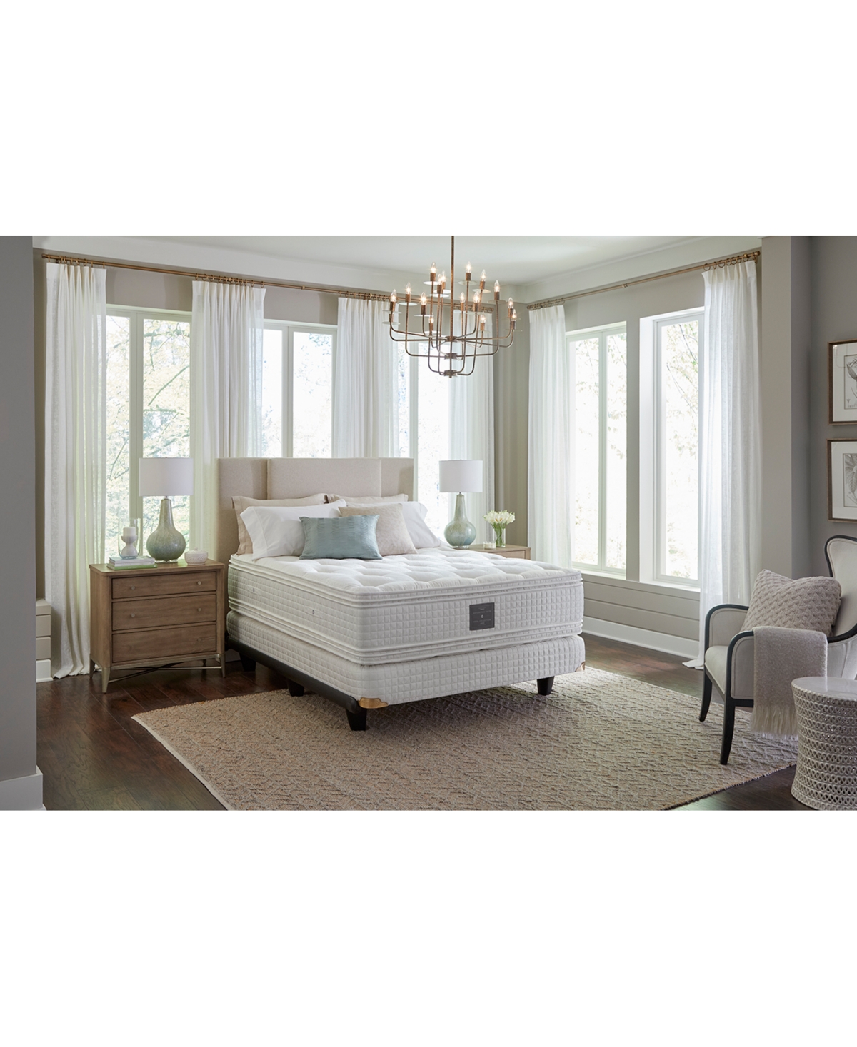 Hotel Collection By Shifman Anastasia 15" Luxury Ultra Plush Box Top Mattress Set, Queen Split In No Color