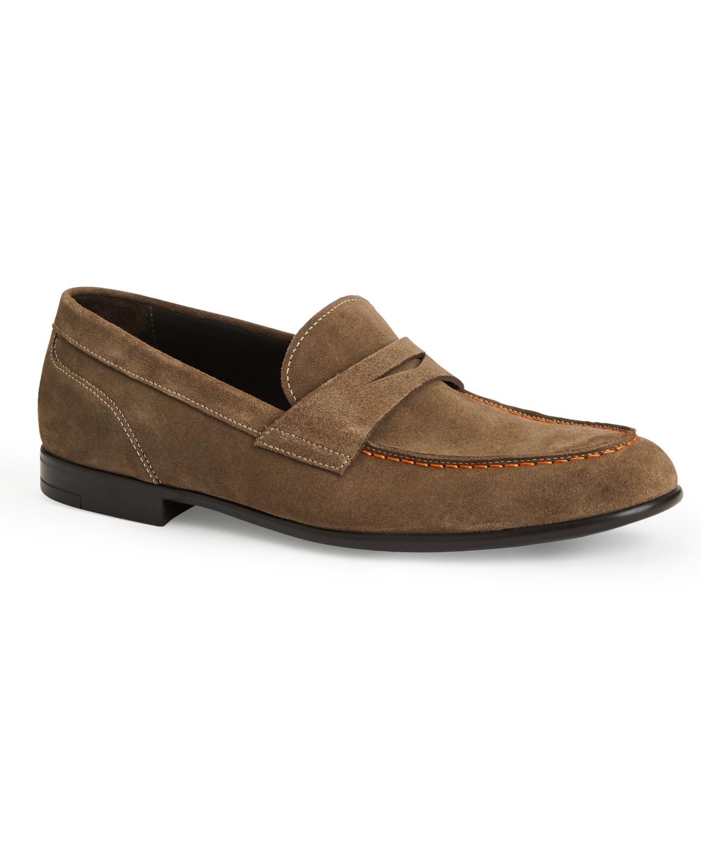 Мужские туфли Bruno Magli Silas Suede, цвет: Экрю замшевый — фото 1