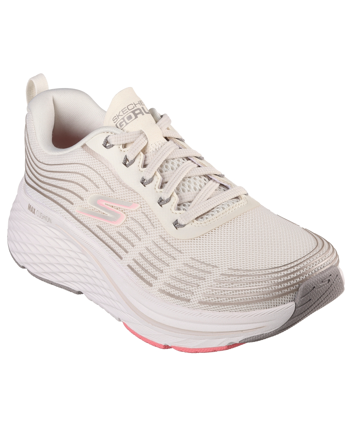 Women's Max Cushioning Elite 2.0 Athletic Running Sneakers from Finish Line - Natural, Pink
