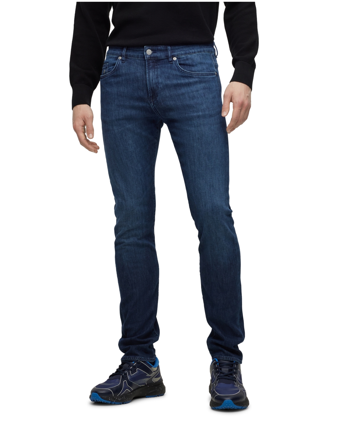 Hugo Boss Boss By  Men's Regular Rise Slim-fit Jeans In Navy