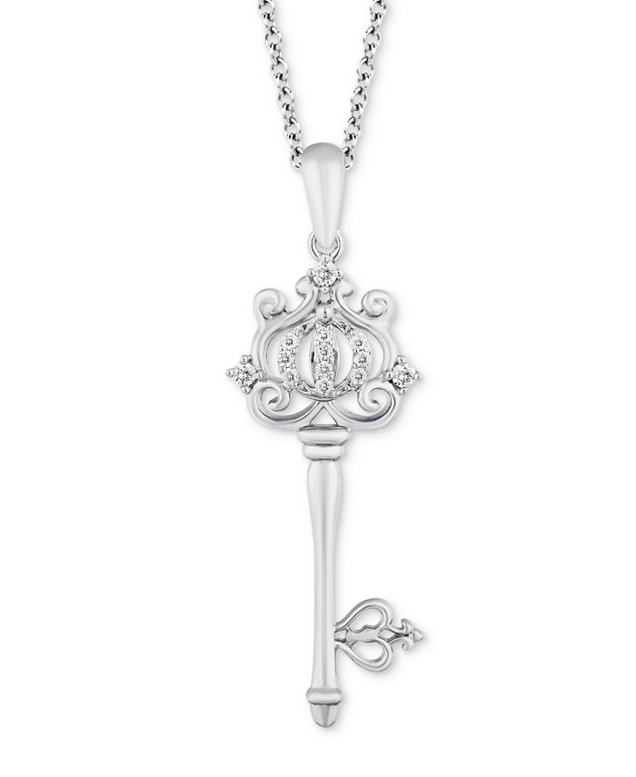 Enchanted Disney Fine Jewelry Diamond Cinderella Carriage Key