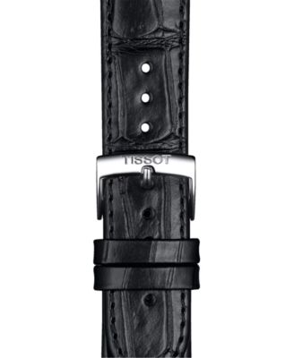 Official Interchangeable Black Leather Watch Strap