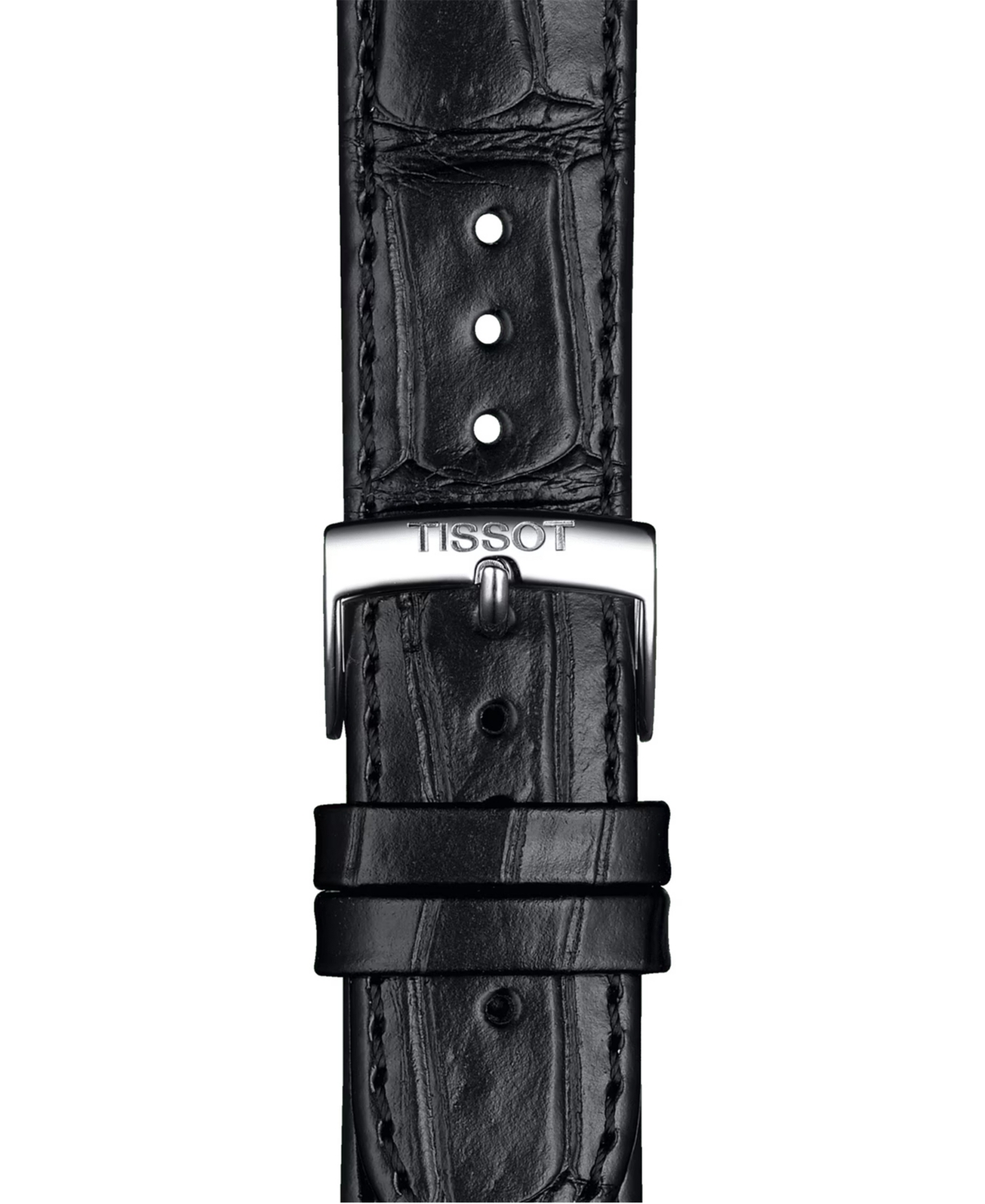 Shop Tissot Official Interchangeable Black Leather Watch Strap