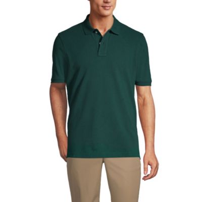 Lands' End Men's School Uniform Short Sleeve Mesh Polo Shirt - Macy's