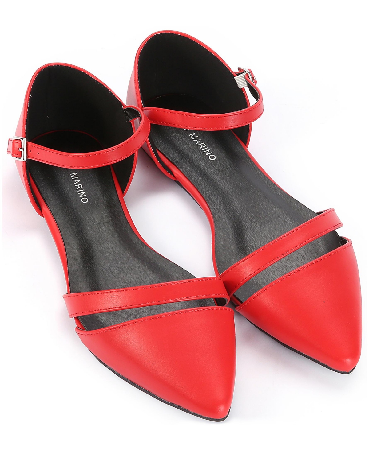 Women's Formal Flat Dress Shoes - Red