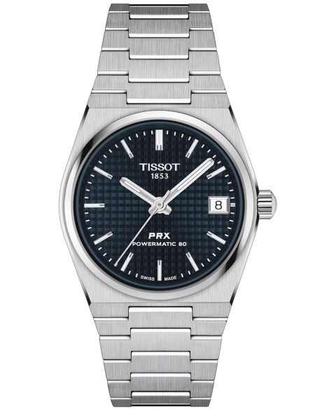 Часы Tissot Unisex Swiss Automatic PRX Powermatic 80 Stainless Steel Bracelet Watch 35mm