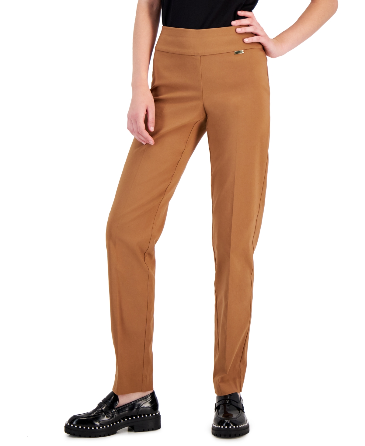 Inc pull on straight leg cheap pants