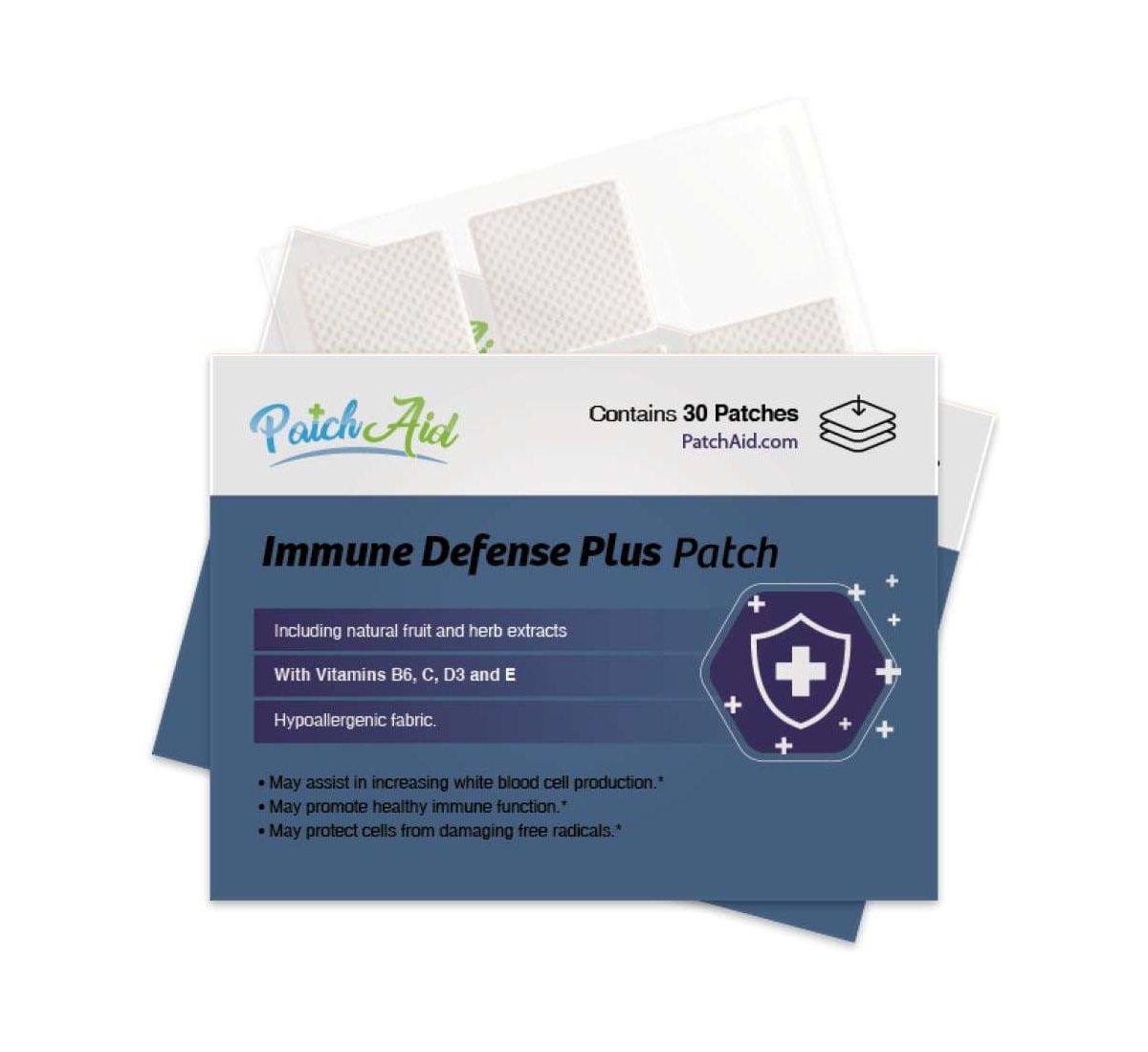 Immune Defense Plus Vitamin Patch by PatchAid (30-Day Supply) - White